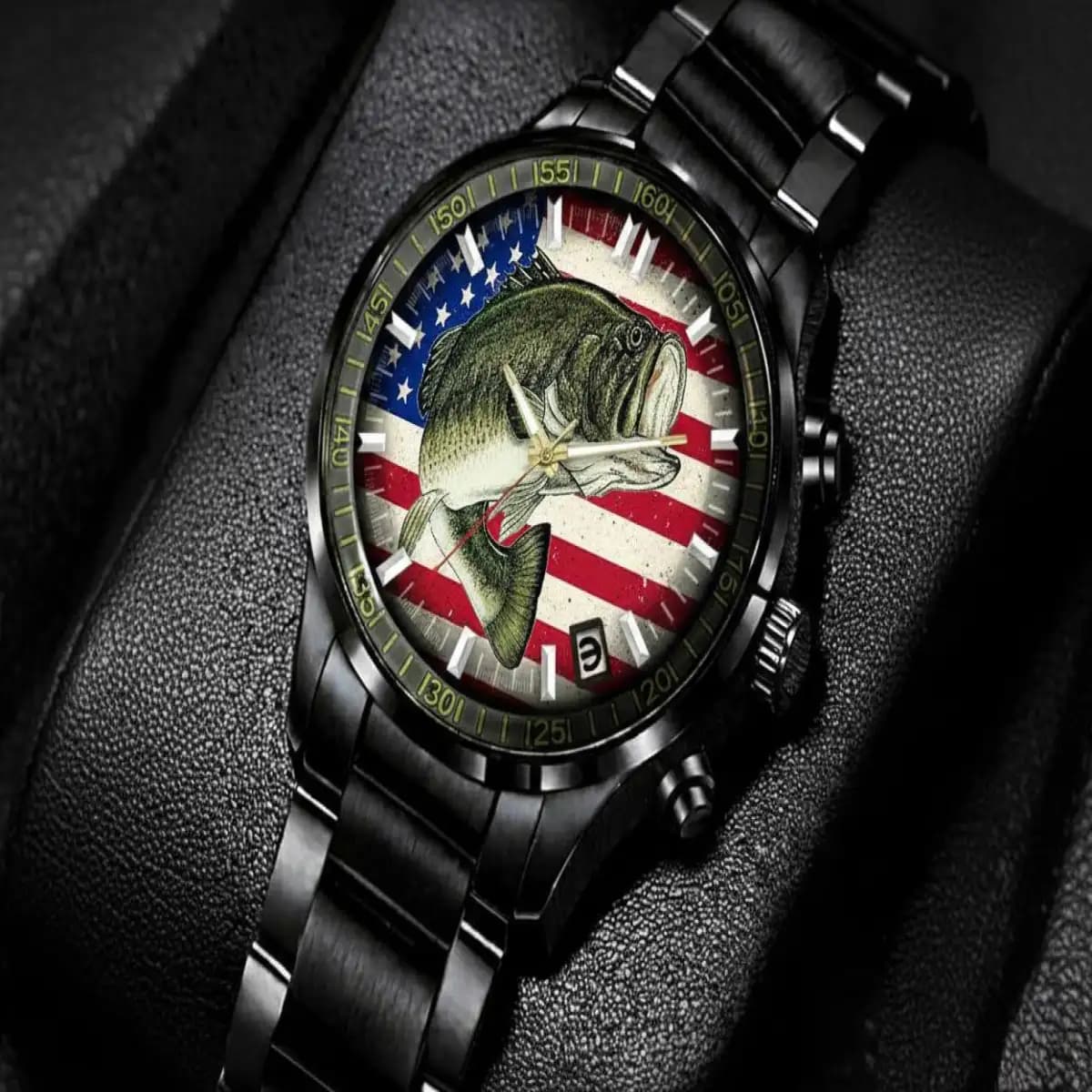 fishing - Premium Stainless Steel watch